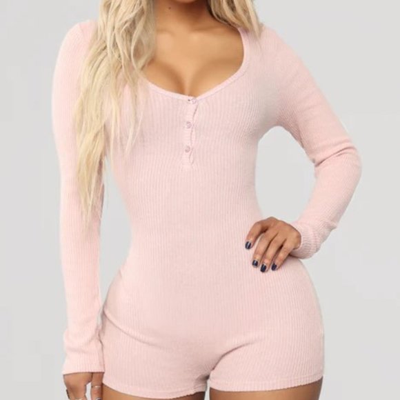 Your One And Only Sleep Romper - Mauve - Picture 3 of 5